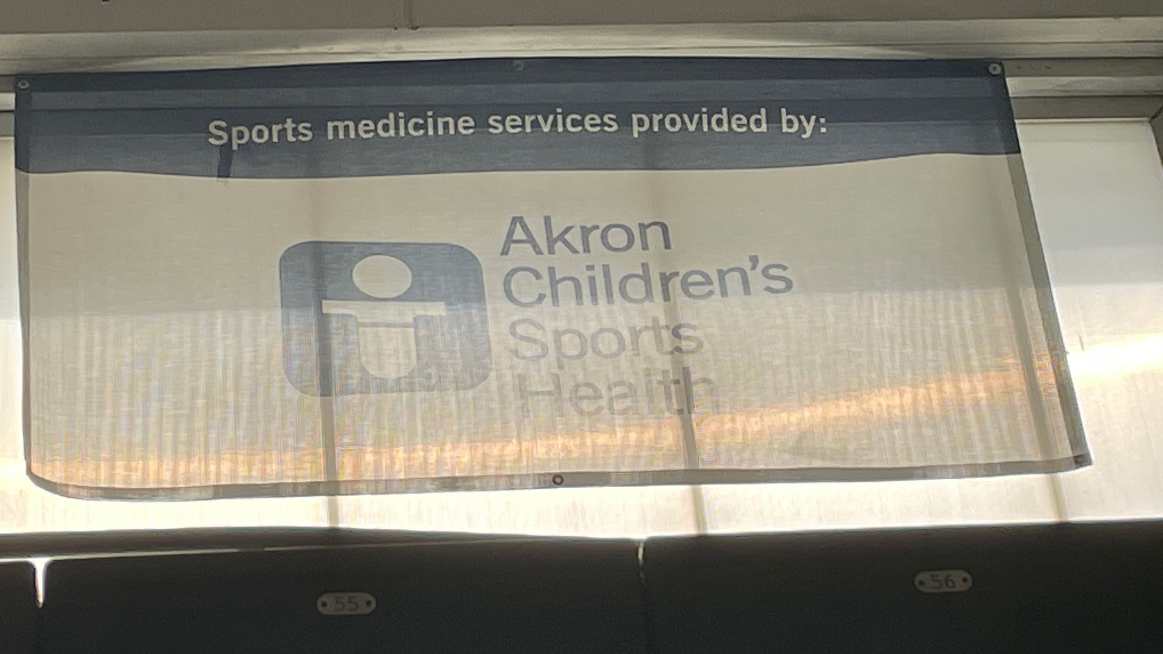 2025 26 NHS Large Gym Akron Childrens Sports Health Banner